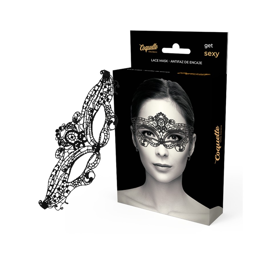 COQUETTE CHIC DESIRE - MASCHERA IN FINE PIZZO NERO
